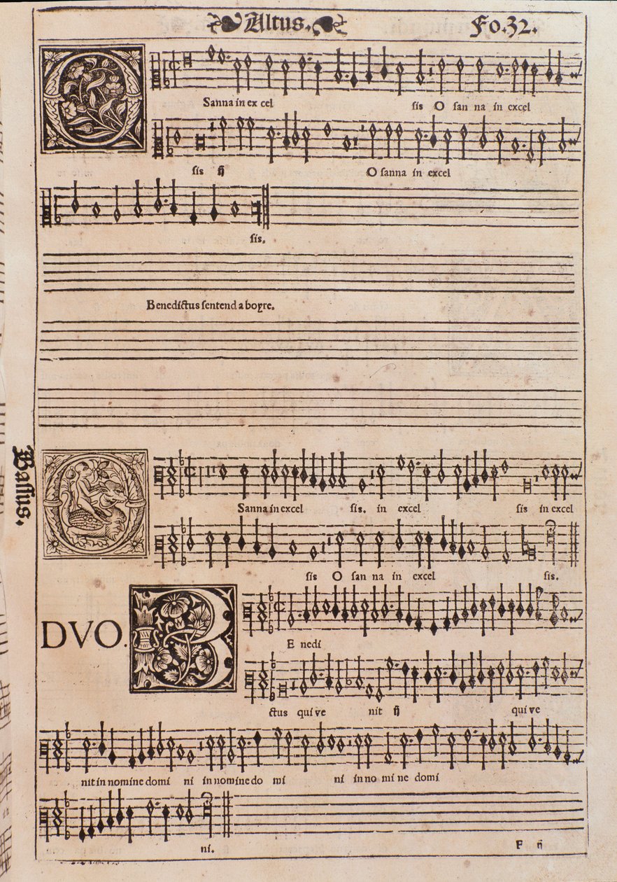 Sivu Liber octo Missarumilta (1541) tekijältä Unknown artist
