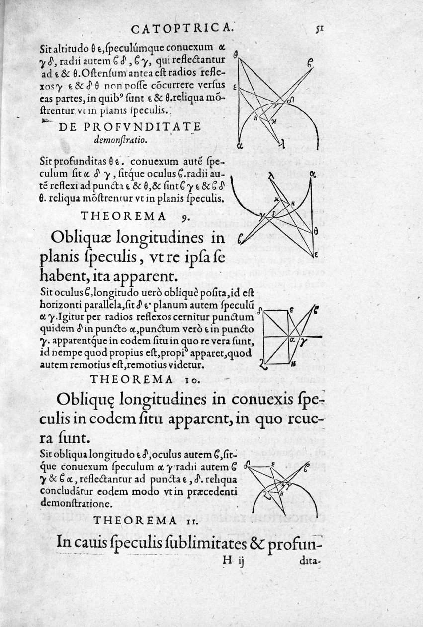 Euclidin "" Optica & Catoptrica..." -sivu tekijältä Unknown artist