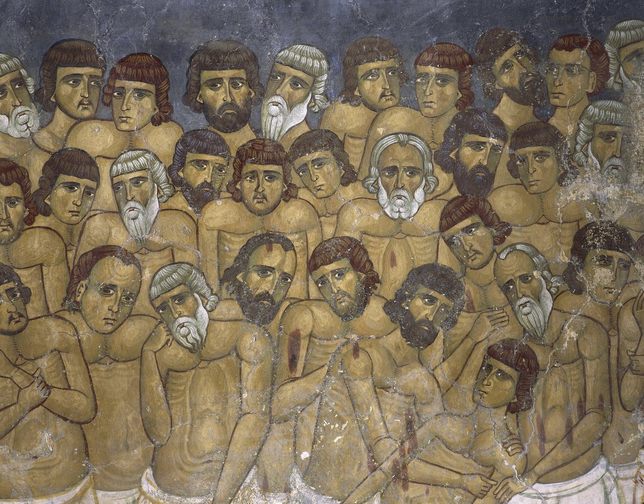 Maalauksia marttyyrien ryhmästä, Avios Nikolaos Ties Steviis, Kakopetria, Kypros tekijältä Unknown artist