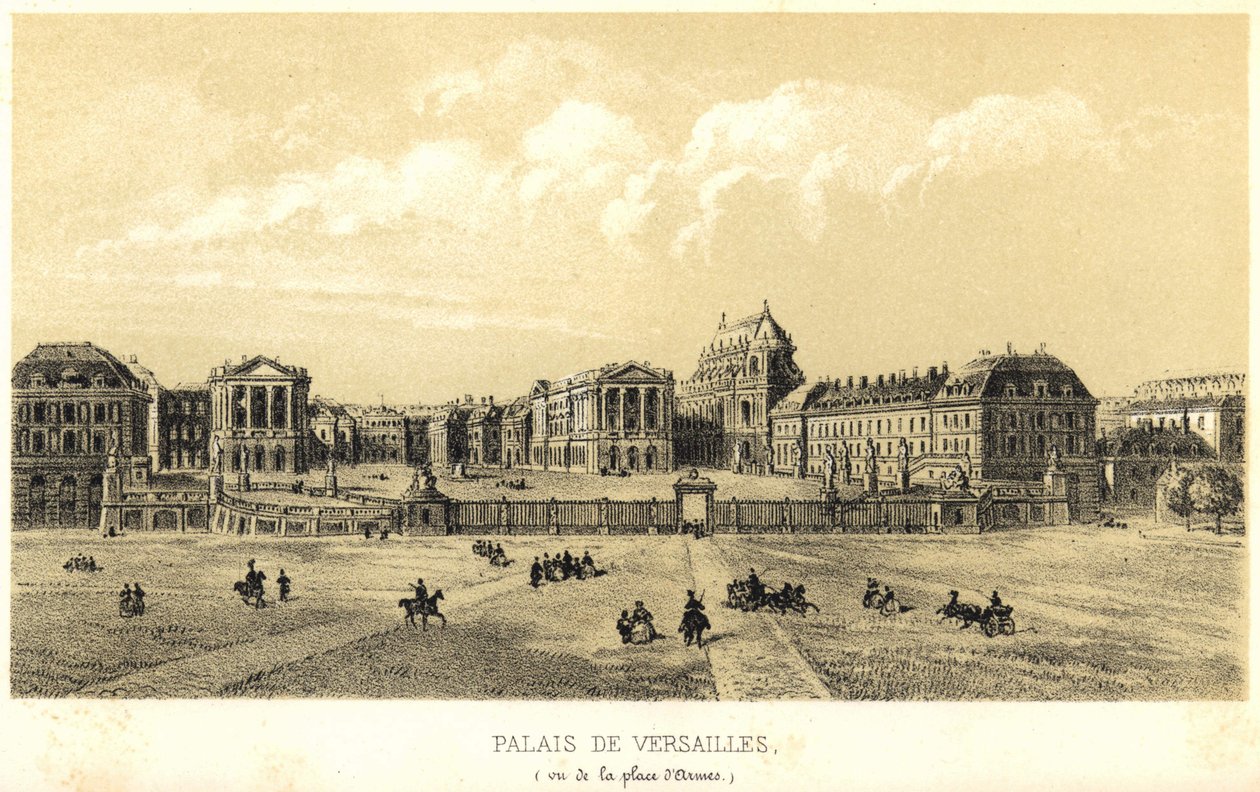 Versaillesin palatsi katsottuna Place d