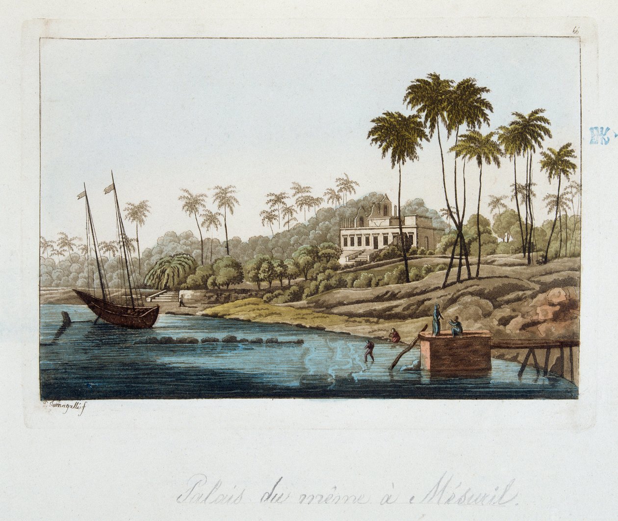 Palais a Measuril (Zimbabwe) - "" Vanha ja moderni puku", kirjoittanut Ferrario, ed Milan tekijältä Unknown artist