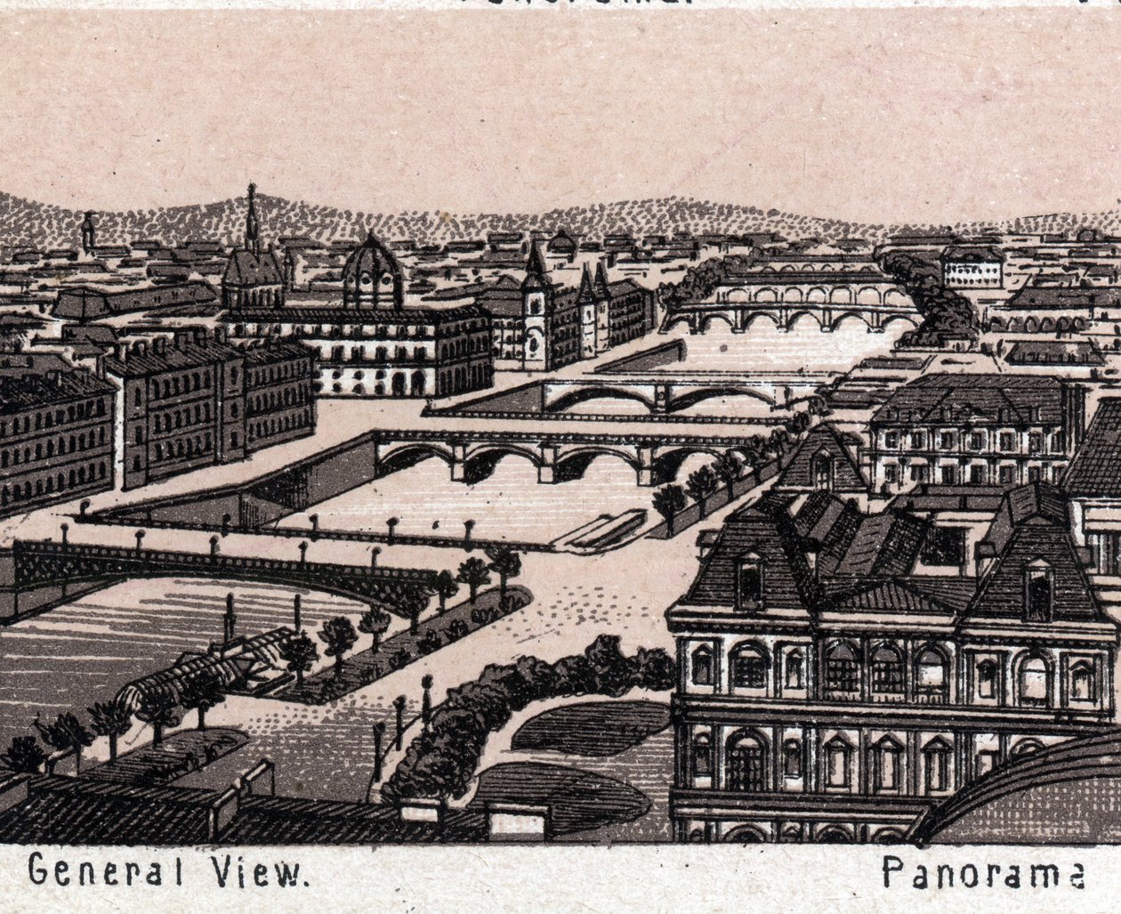 Paris, Ranska: Yleisnäkymä. kirjassa "" Maailma havainnollistaa 168 näkymää"" Päiväämätön (1800-luvun loppu) tekijältä Unknown artist