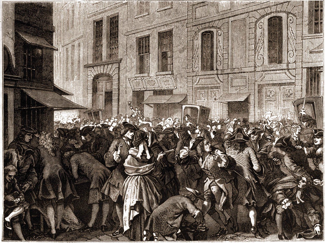 Pariisi IV:n kaupunginosa - La rue Quincampoix en 1720 a l