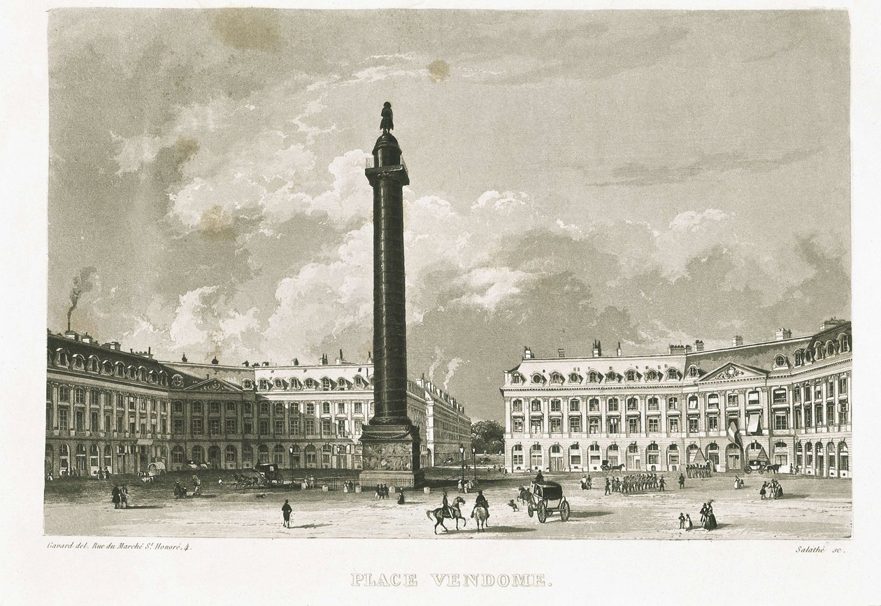 Pariisi. Place Vendôme tekijältä Unknown artist