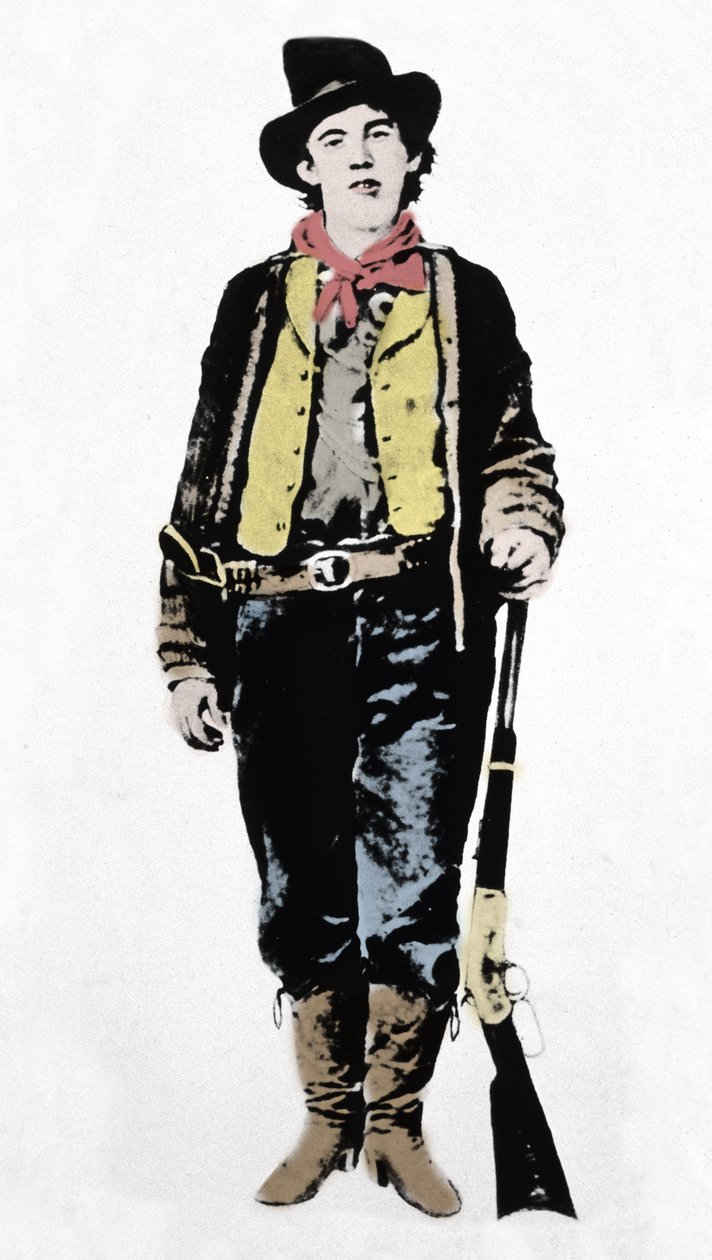 Pat Garrett (1850-1908), James Brent ja John William Poe (1850-1923), Lincoln Countyn sheriffit, 1880-1882 (1954). tekijältä Unknown artist