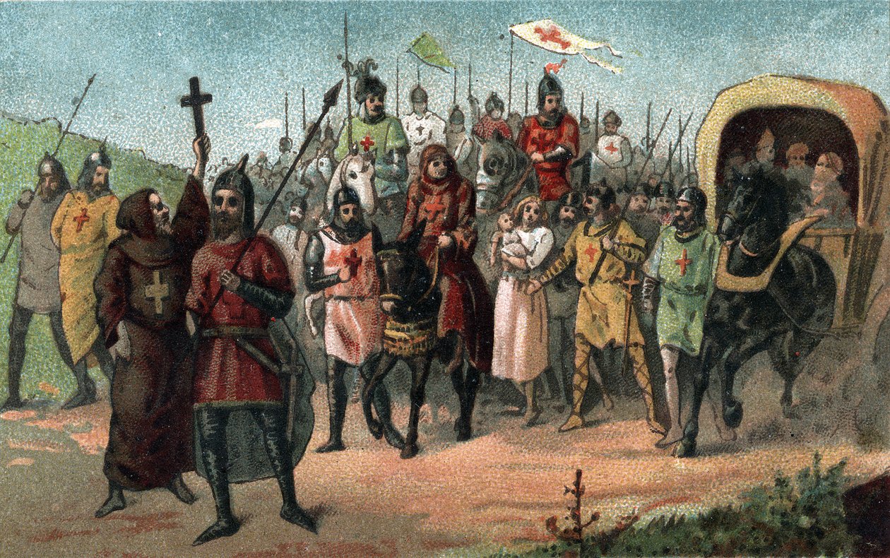 Pietari Erakko saarnaamassa ristiretkeä (1095 - 1099). tekijältä Unknown artist