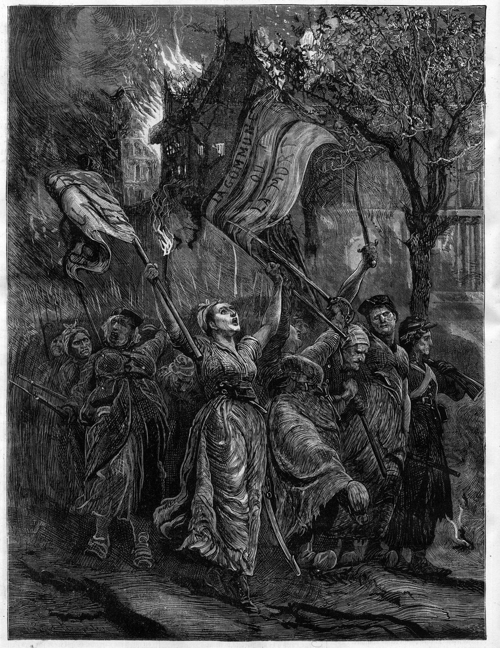 Öljykoneet matkustavat Pariisin kaduilla - La Commune tekijältä Unknown artist