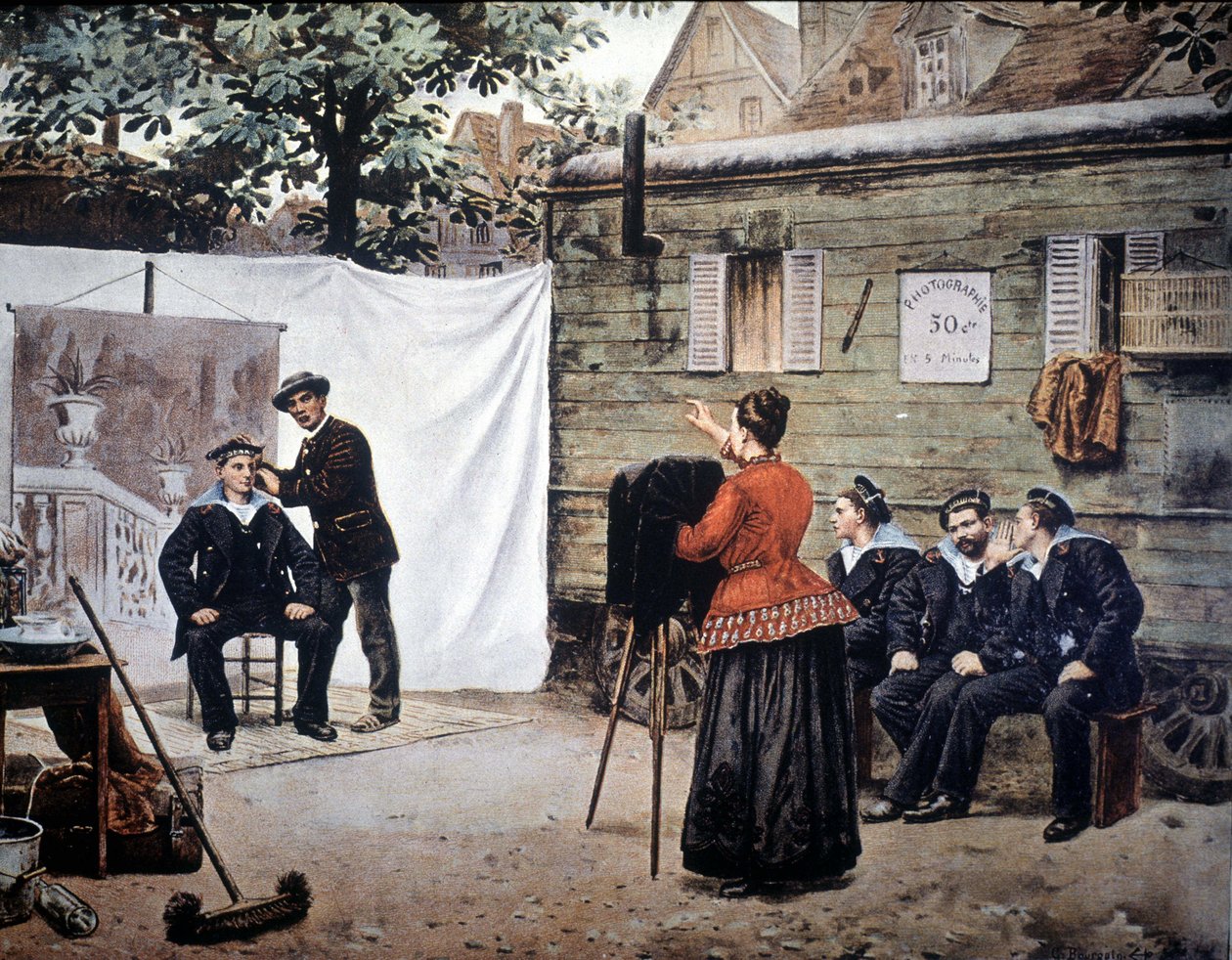 Kiertelevä valokuvaaja Ranskassa vuonna 1890. tekijältä Unknown artist