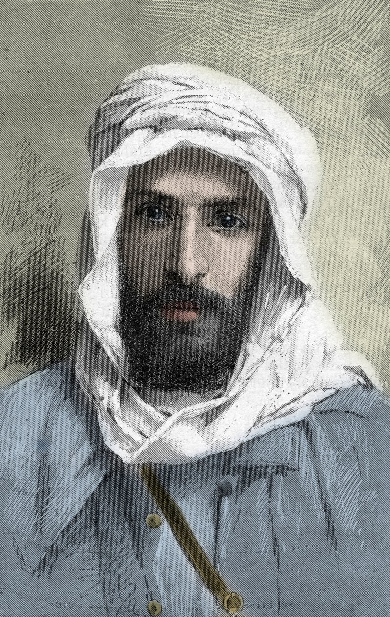 Pierre Paul Francois Camille Savorgnan de Brazza (1852-1905) Ranskalainen tutkimusmatkailija Afrikassa _ Pietro Paolo Savorgnan de Brazzan tai Pierre Paul Francois Camille Savorgnan de Brazzan muotokuva ranskaksi (1852-1905) Kongon kenraalikuvernööri franc tekijältä Unknown artist