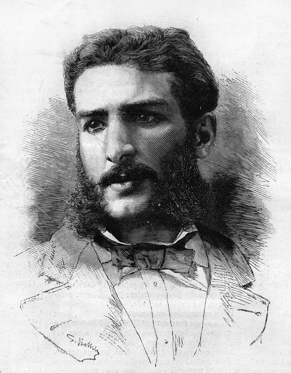 Pierre Savorgnan Brazzasta (1852-1905), ranskalainen tutkimusmatkailija vuonna 1882. tekijältä Unknown artist