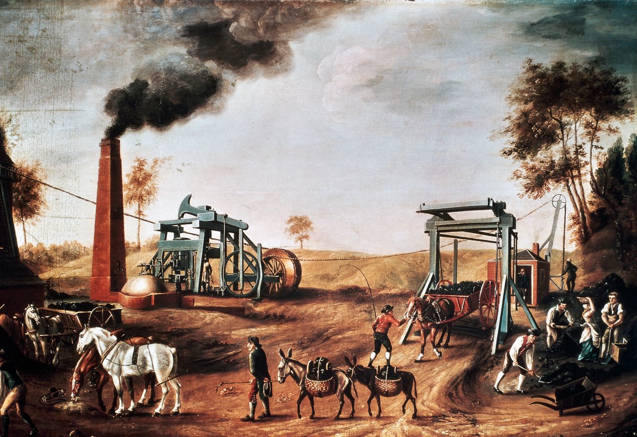 Kuopan pää, n. 1800, tuntemattoman taiteilijan maalaus, öljy kankaalle, 95 x 153 cm, Iso-Britannia tekijältä Unknown artist