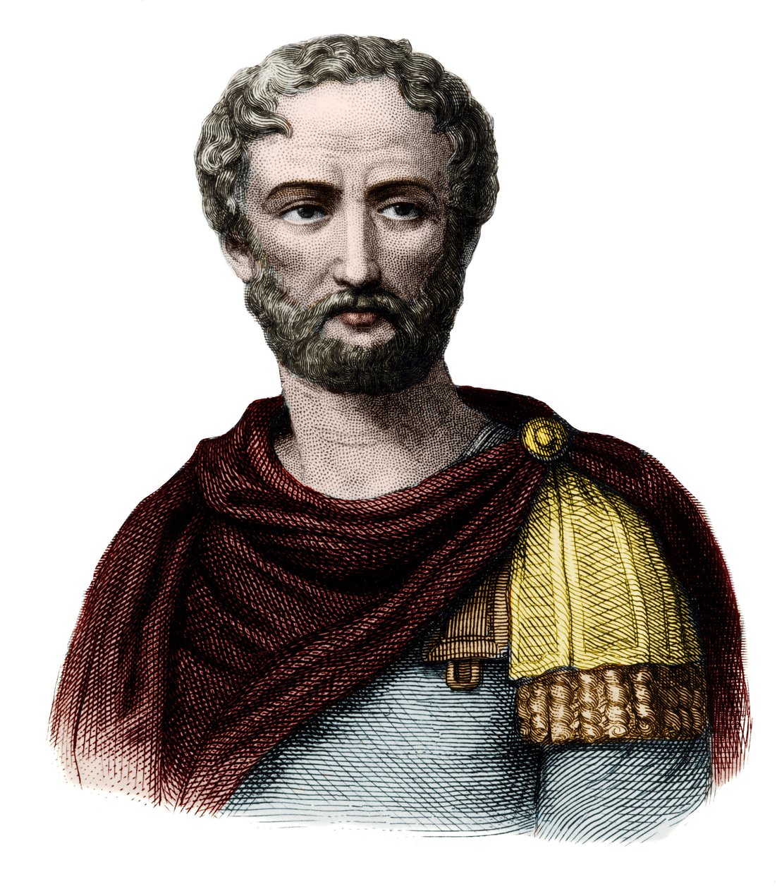 Plinius Vanhin (23-79) - Muotokuva Gaius Plinius Secundus vanhemmasta (Plinius vanhin) (Plinio il Vecchio) (23-79), luonnontieteilijä ja latinalainen kirjailija. Kaiverrus 1800-luvulta. Yksityinen kokoelma. tekijältä Unknown artist