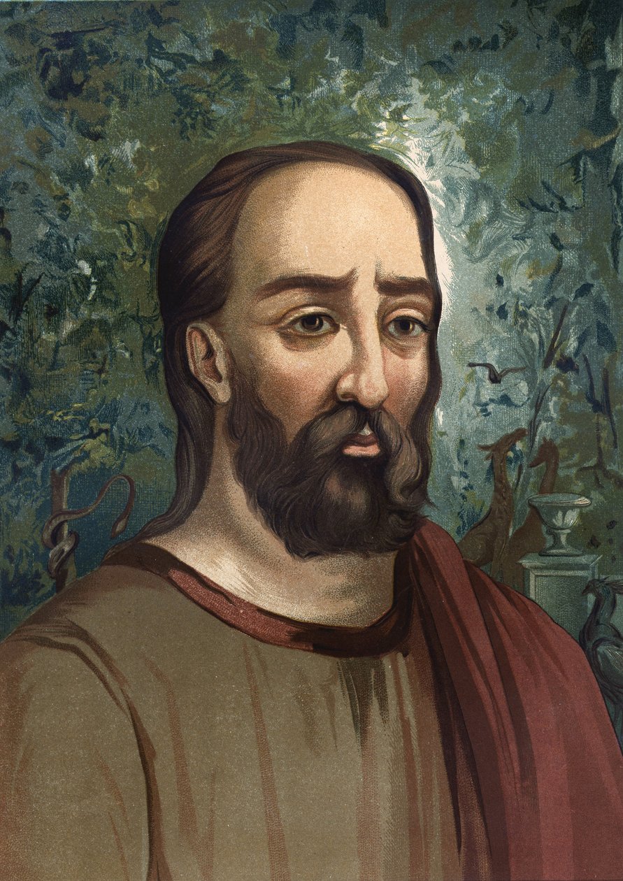 Plinius Vanhin (23-79) - Plinius vanhin muotokuva. latinaksi Caius Plinius Secundus latinalainen kirjailija (Como, 23 jKr. Stabiesissa, 79 jKr.). perustuu hombres y Mujeres celebresiin. Barcelona 1877. tekijältä Unknown artist