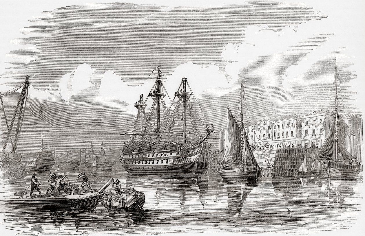 Plymouth, Englanti (kaiverrus) tekijältä Unknown artist