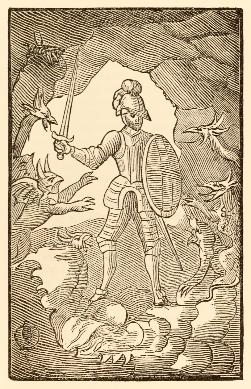 Mies parka! Missä olet nyt? Sinun päiväsi on yö. John Bunyanin (1628-1688) pyhiinvaeltajien edistymisestä tästä maailmasta siihen, mikä on tulossa, Christian astuu kuoleman varjon laaksoon ja t tekijältä Unknown