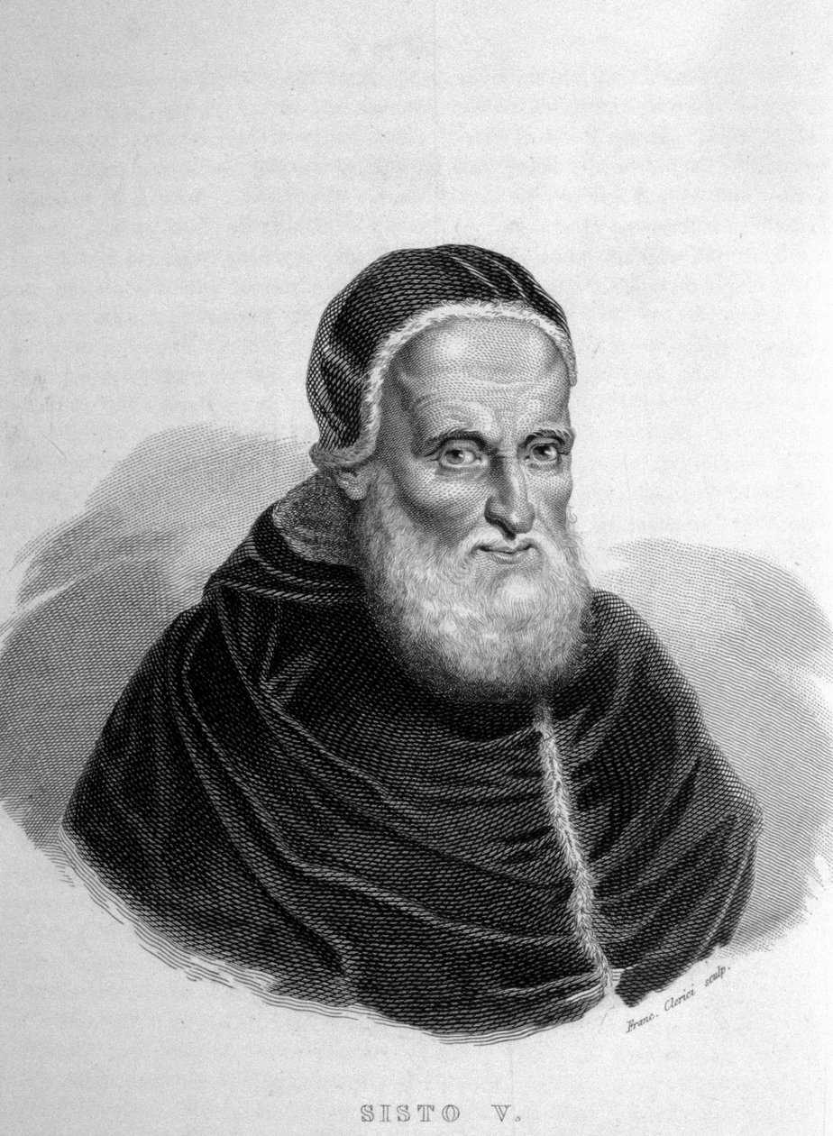Paavi Sixtus V (V) (1520-1590). tekijältä Unknown artist
