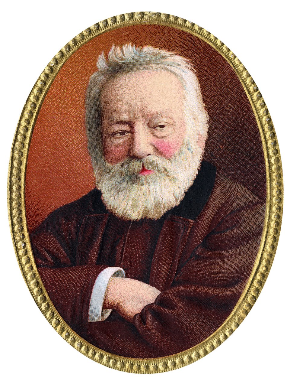 Ranskalaisen kirjailijan Victor Hugon muotokuva - Ranskalaisen kirjailijan Victor Hugon (1802 - 1885) muotokuva - 1800-luvun lopun kromolitografia. tekijältä Unknown artist