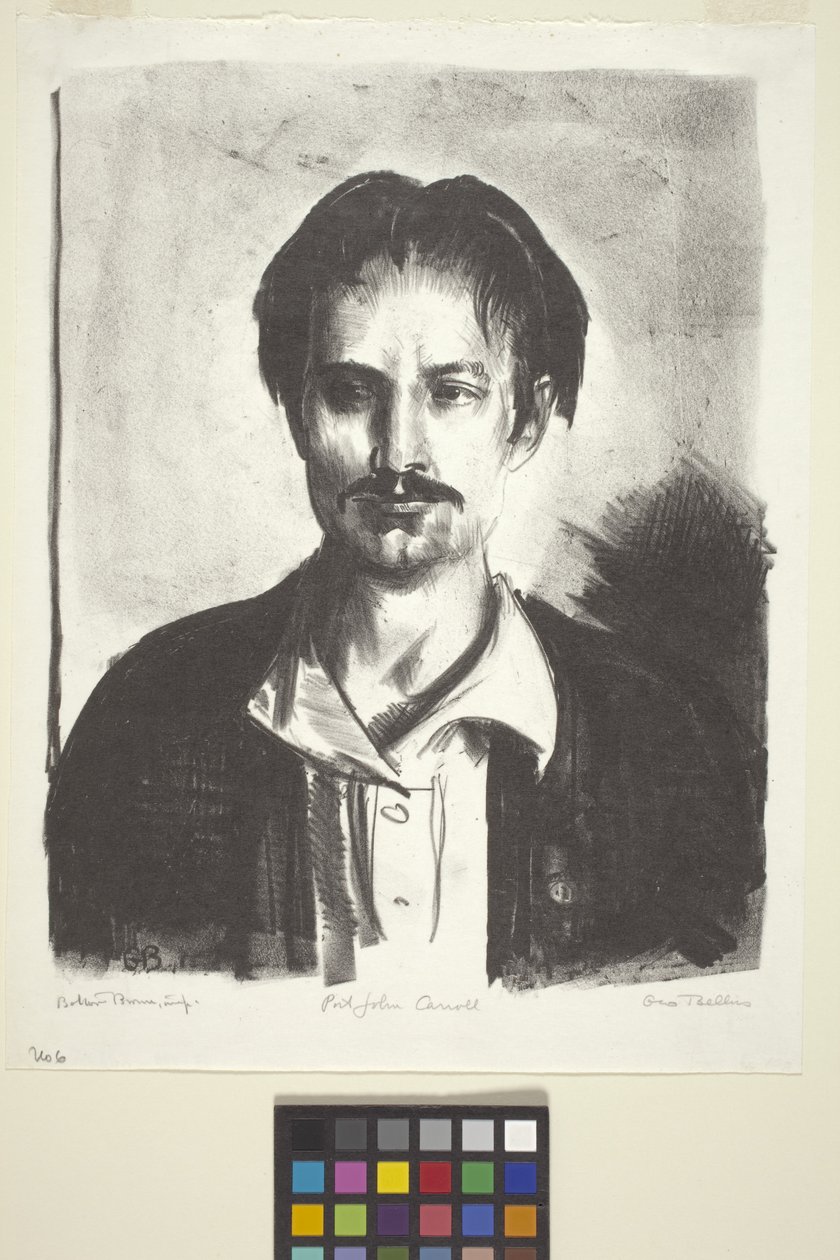 John Carrollin muotokuva (muste) tekijältä Unknown artist