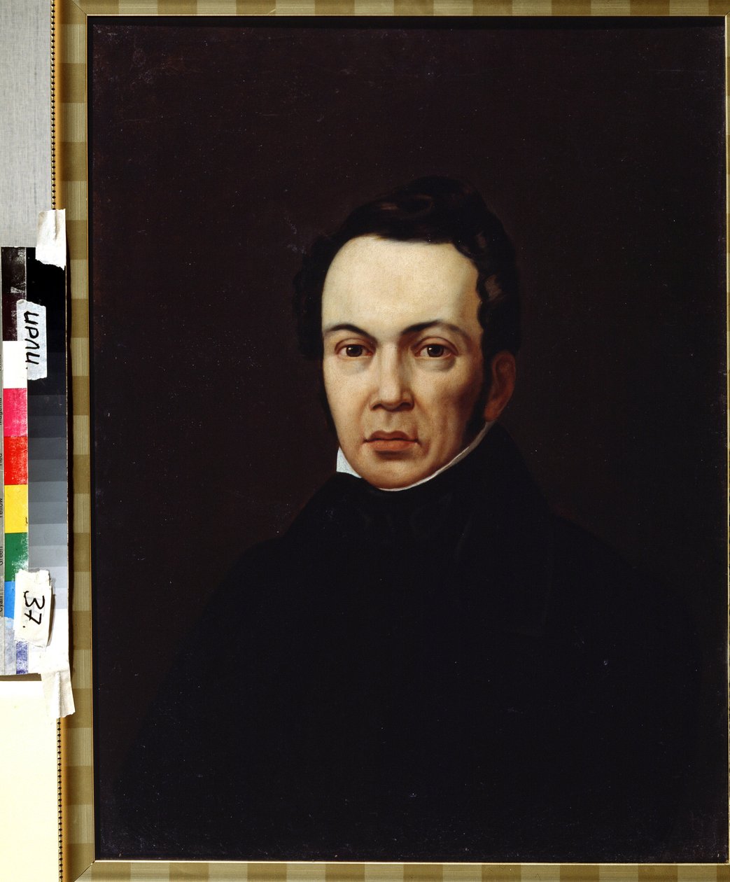 Muotokuva kirjailija, orientalisti ja toimittaja Osip Senkovsky (1800-1858) (Muotokuva kirjailija, orientalisti ja toimittaja Osip Senkovsky). Anonyymi maalaus. Öljy kankaalle, noin 1830. Romantiikkaa. Venäläisen kirjallisuuden instituutti IRLI (Pushki Hou tekijältä Unknown artist