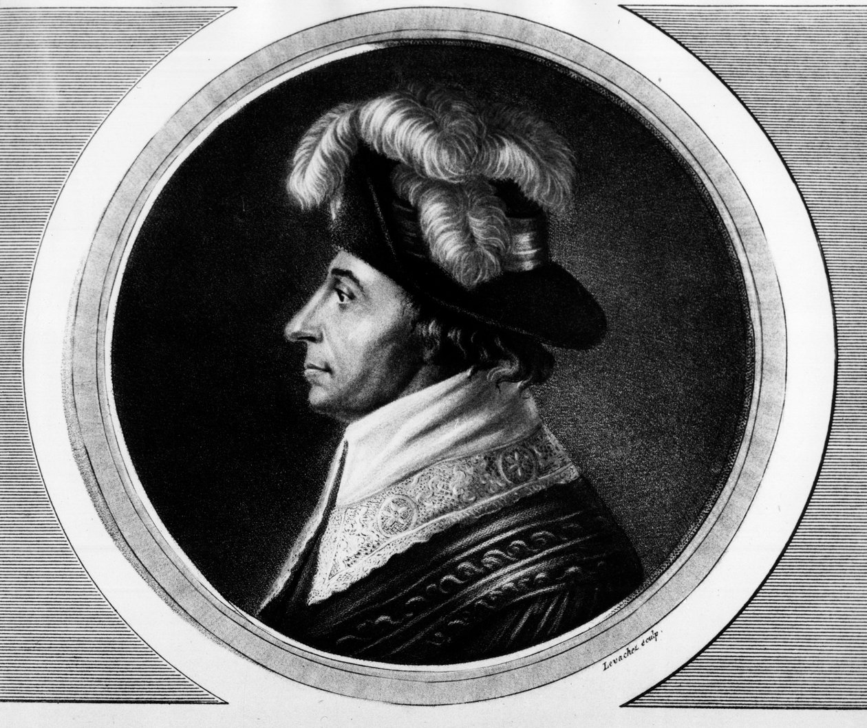 Abbe Emmanuel Joseph Sieyesin (1748-1836), ranskalaisen poliitikon muotokuva. Kaiverrus "" Täydellinen kokoelma Ranskan vallankumouksen historiallisia maalauksia, kolme osaa.""" 1804. tekijältä Unknown artist