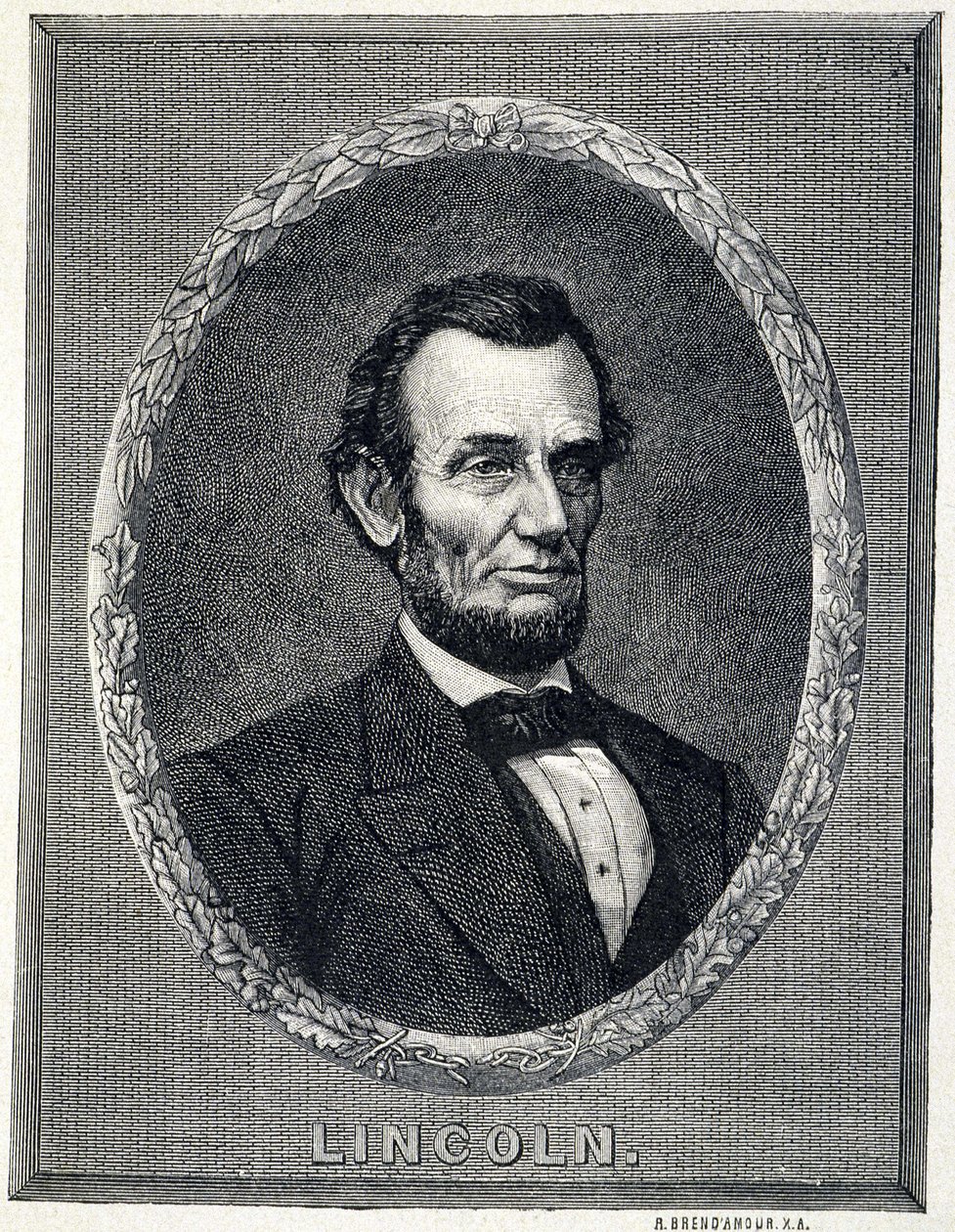 Muotokuva Abraham Lincolnista (1809¿1865), Amerikan yhdysvaltojen presidentistä tekijältä Unknown artist