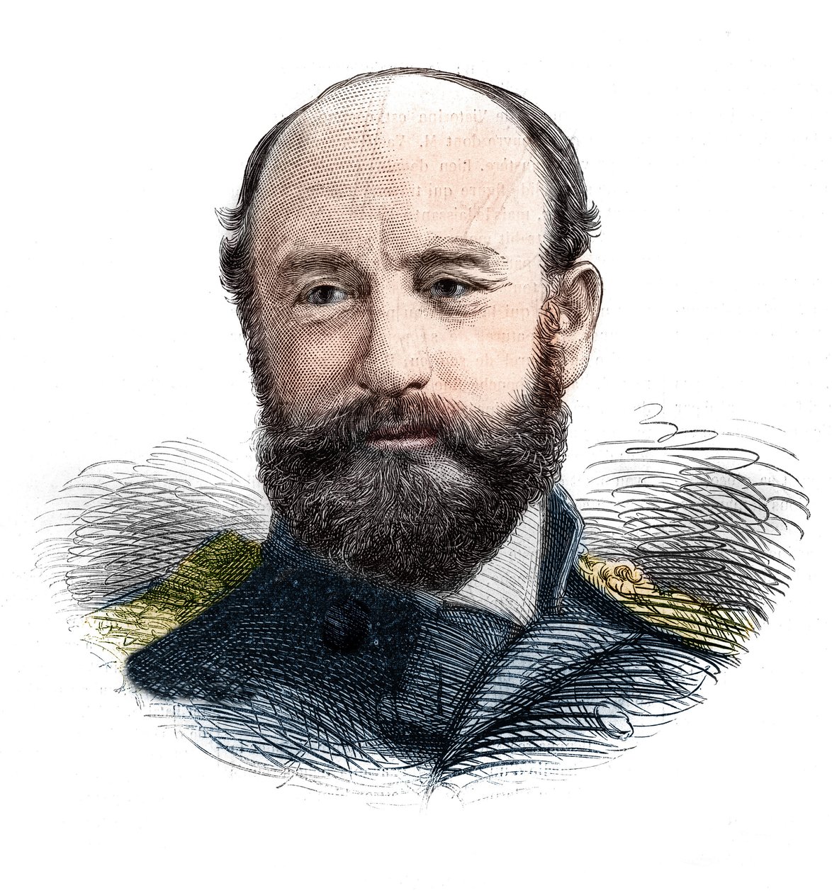 Muotokuva amiraali Sir George Strong Naresista (1831-1915), kuninkaallisen laivaston upseeri ja arktinen tutkimusmatkailija. tekijältä Unknown artist