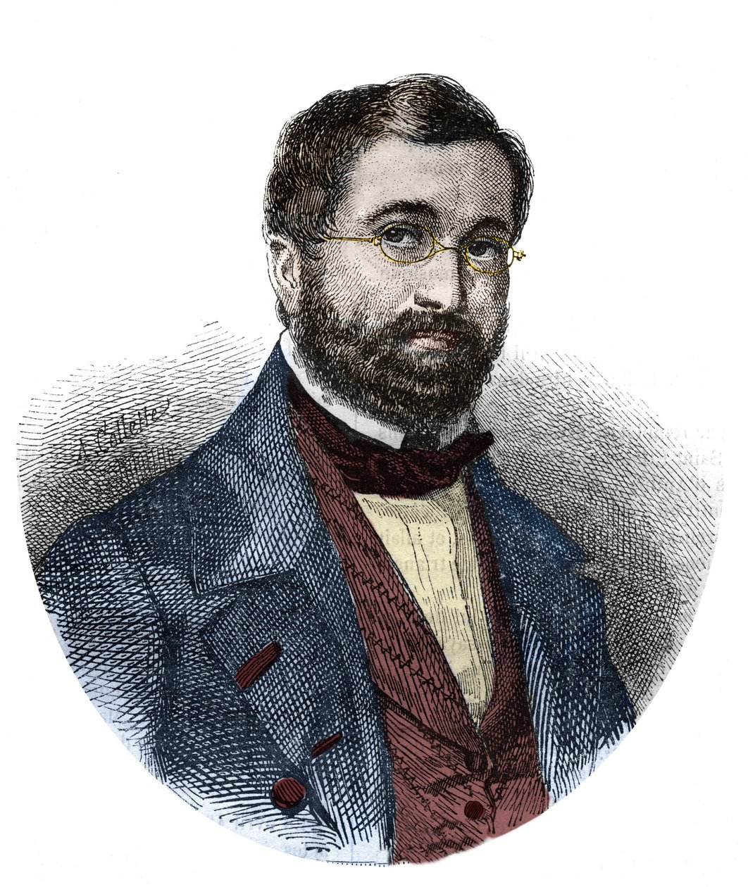 Ranskalaisen säveltäjän Adolphe Adamin (1803-1856) muotokuva. tekijältä Unknown artist