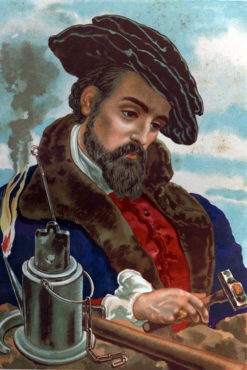 Agricola Georg (Georgius) Bauerin muotokuva, joka tunnetaan nimellä Agricola Mineralogist German (Glauchau, Saksi tekijältä Unknown artist