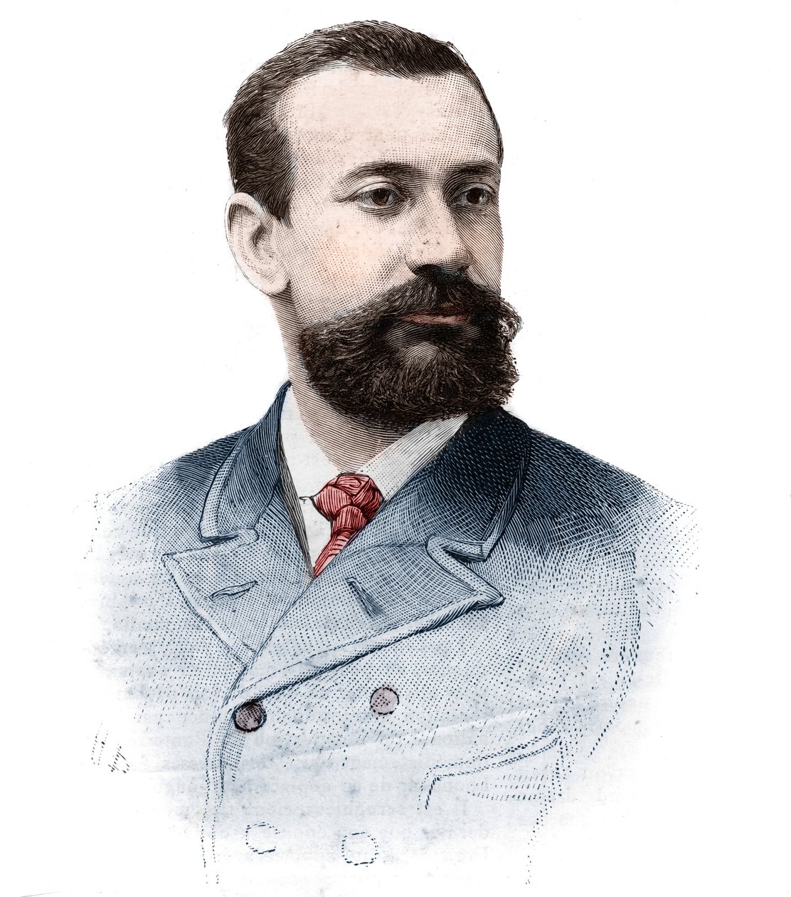 Muotokuva Albert I Grimaldista (Albert Honore Charles) (1848-1922), Monacon prinssistä (1889-1922) elokuvassa The Illustrious World, 21. syyskuuta tekijältä Unknown artist