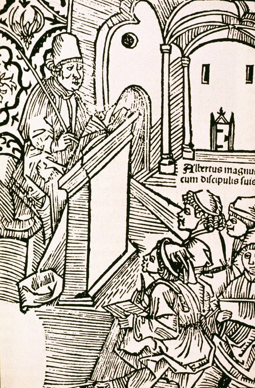 Albert Suuren (Albert Magnus 1206-1280), Pyhän Albert Suuren (1205-1280) muotokuva tekijältä Unknown artist