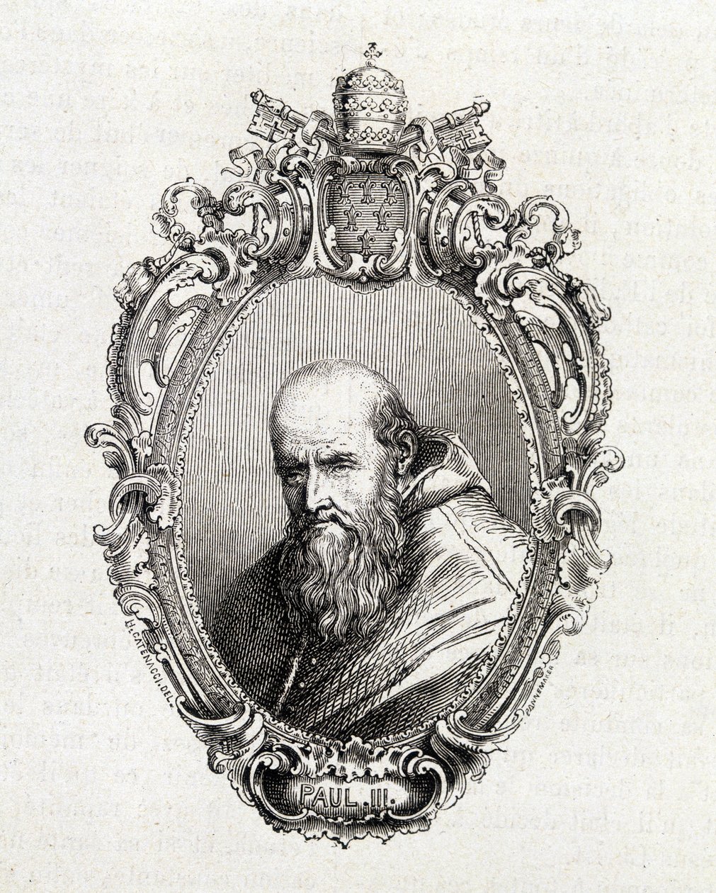 Muotokuva Alessandro Farnesesta, Paavali III:sta (1468 - 1549) paavista 1534 - 1549. tekijältä Unknown artist