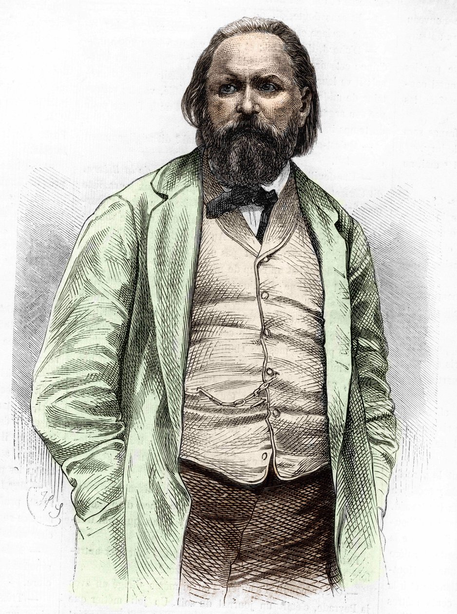 Muotokuva Aleksanteri Ivanovitš Herzenistä (Hertzen) 1812-1870. tekijältä Unknown artist