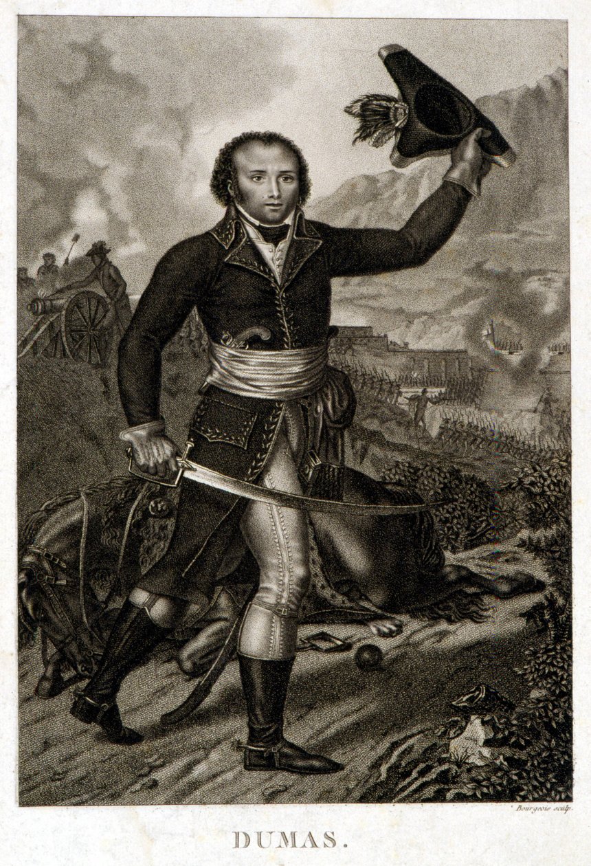 Alexandre Davy Dumasin (1762-1806), Alexandre Dumasin isän muotokuva tekijältä Unknown artist