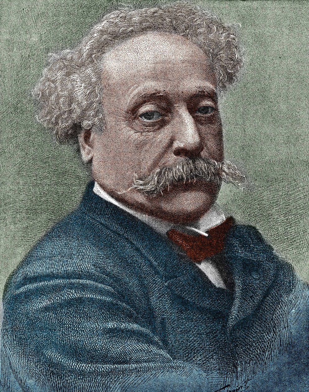 Alexandre Dumas Jr.:n (1824-1895), ranskalaisen kirjailijan muotokuva. tekijältä Unknown artist