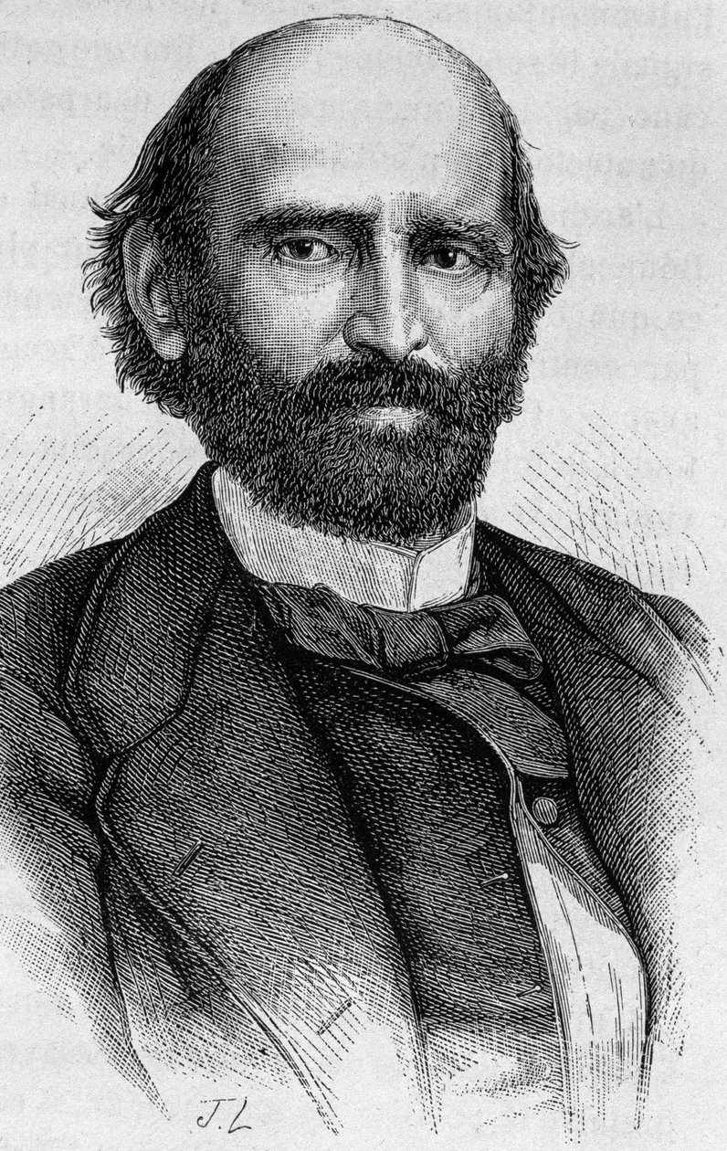 Muotokuva Alexandre Glais-Bizoinista (1800 - 1877). Kaiverrus 1800-luvun lopusta H. Martinin teokseen "Histoire de France". tekijältä Unknown artist