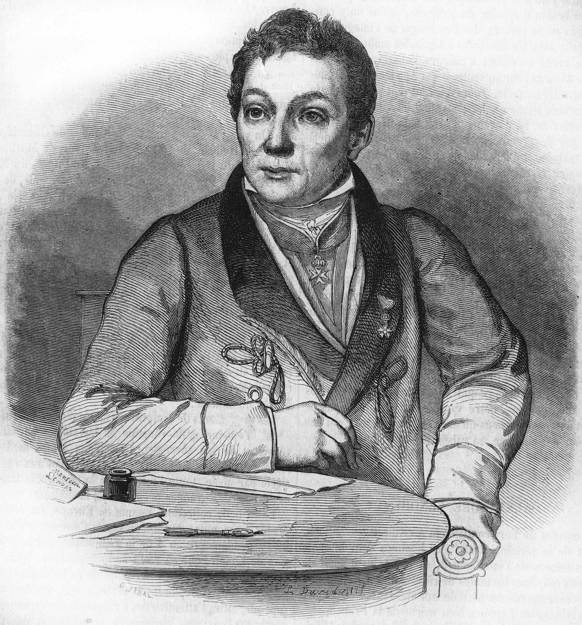 Alexandre Lenoirin muotokuva. Ranskalainen arkeologi (1761-1839). tekijältä Unknown artist