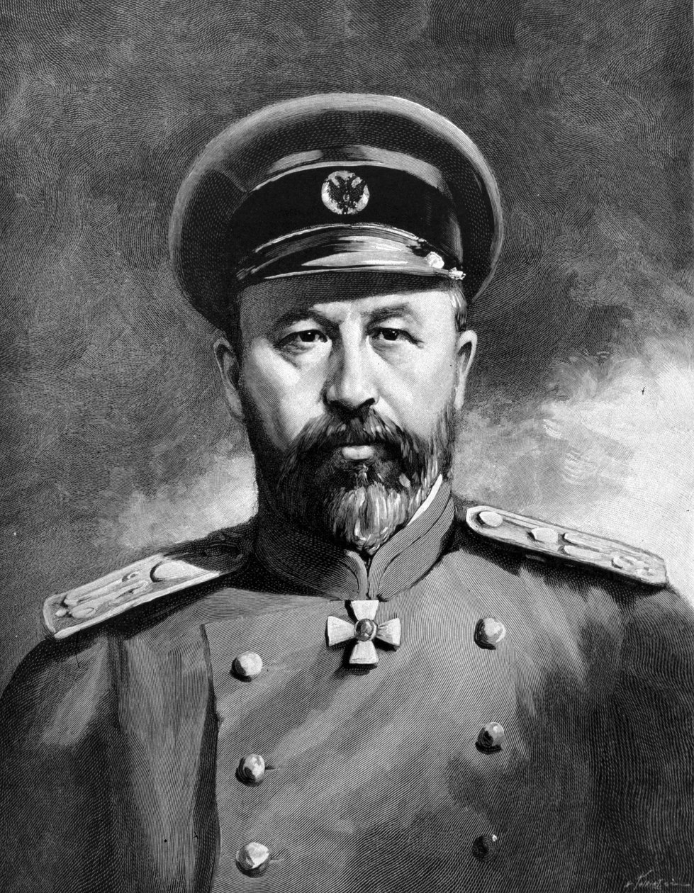 Muotokuva Aleksei Nikolajevitš Kuropatkinista (1848-1925), venäläisestä kenraalista, joka osallistui Venäjän-Japanin sotaan ja sotaan 1914-1918. tekijältä Unknown Artist