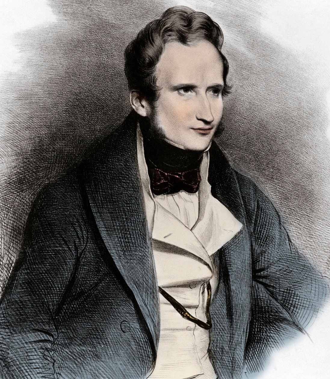 Alfred de Vignyn muotokuva - Runoilija Alfred de Vignyn (1797-1863) muotokuva - tekijältä Unknown artist