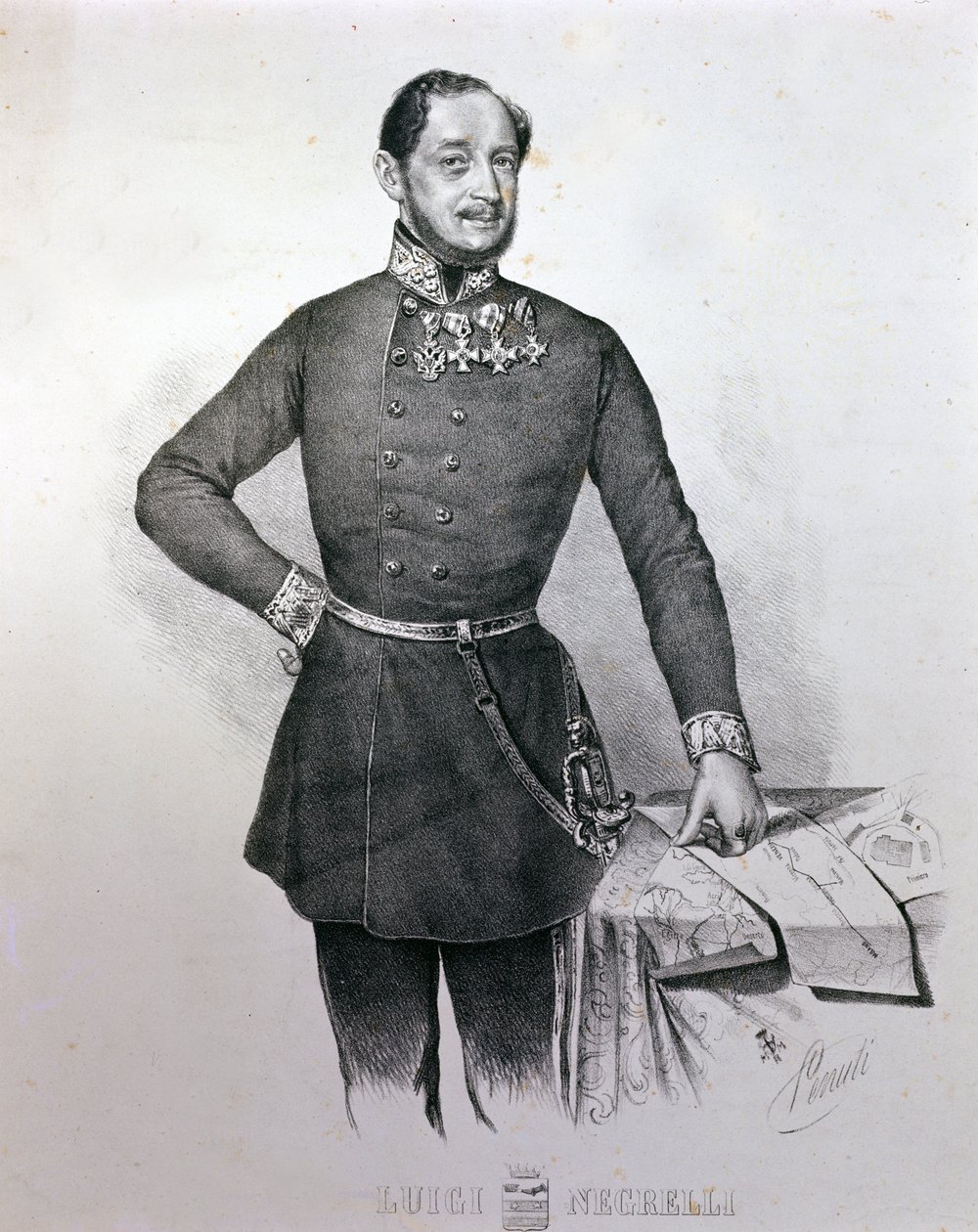 Alois Negrellin muotokuva (Luigi Negrelli) tekijältä Unknown artist