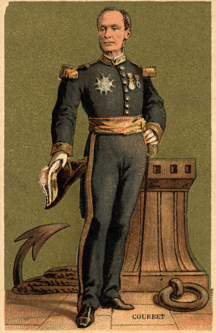 Amédée Anatole Courbetin muotokuva. Ranskan amiraali (1827-1885). tekijältä Unknown artist