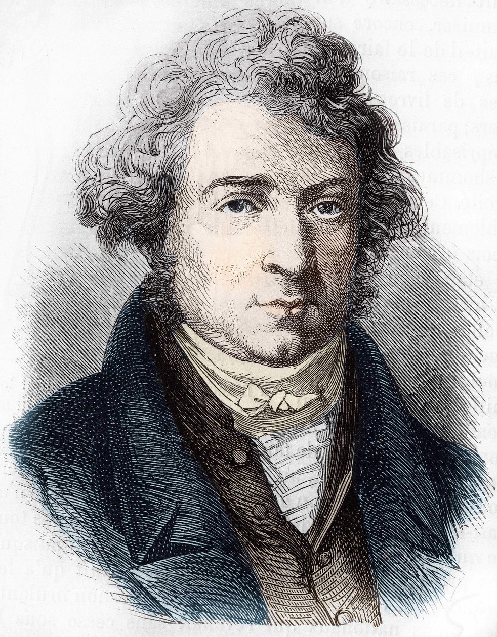 André Marie Ampèren (1775 - 1836) muotokuva ranskalaisesta fyysikasta. tekijältä Unknown artist