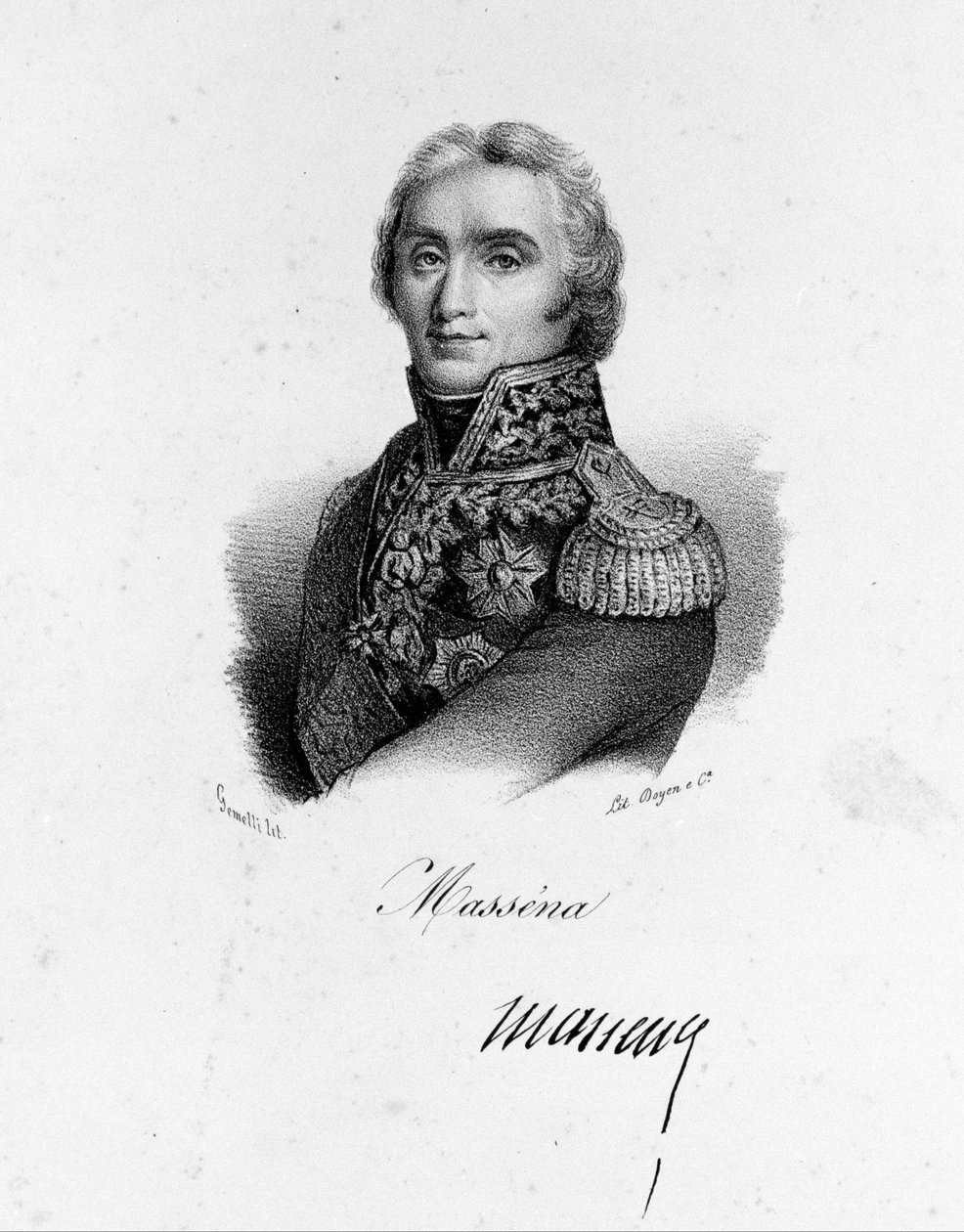 Ranskan marsalkka André Massenan (1756 - 1817) muotokuva. tekijältä Unknown artist