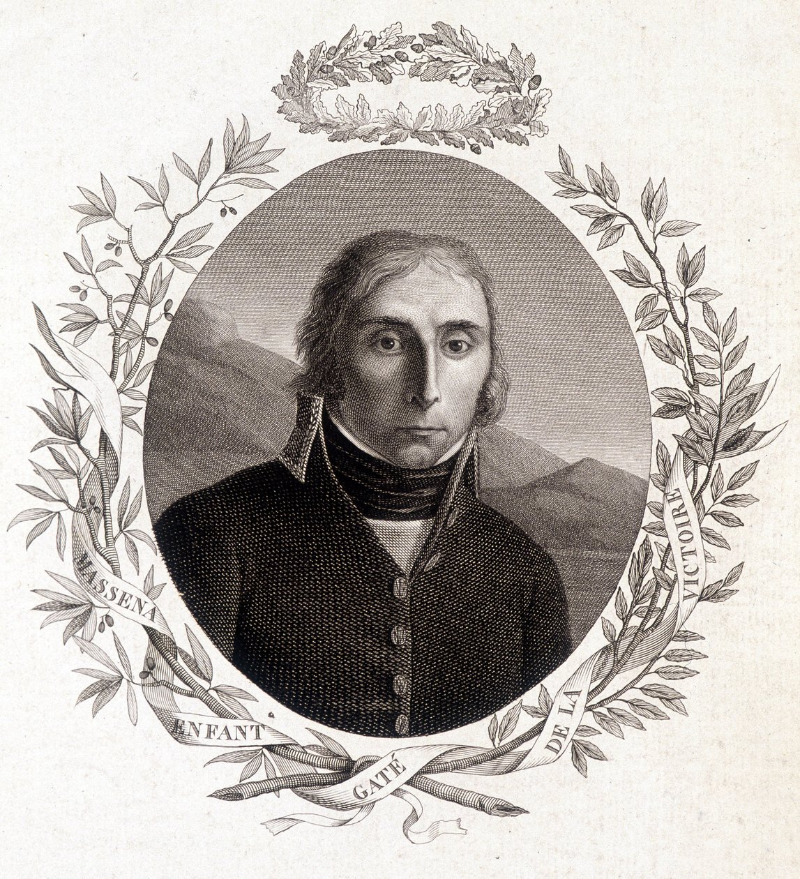 Andre Massenan (1756-1817) muotokuva "Voiton lapsiportti", Ranskan marechal tekijältä Unknown artist