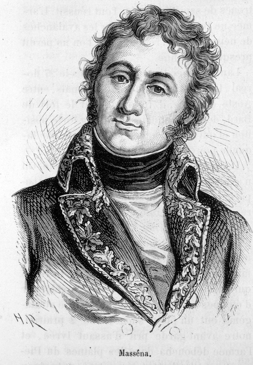 Muotokuva Andre Massenasta (1756-1817), Ranskan marekhalista. tekijältä Unknown artist