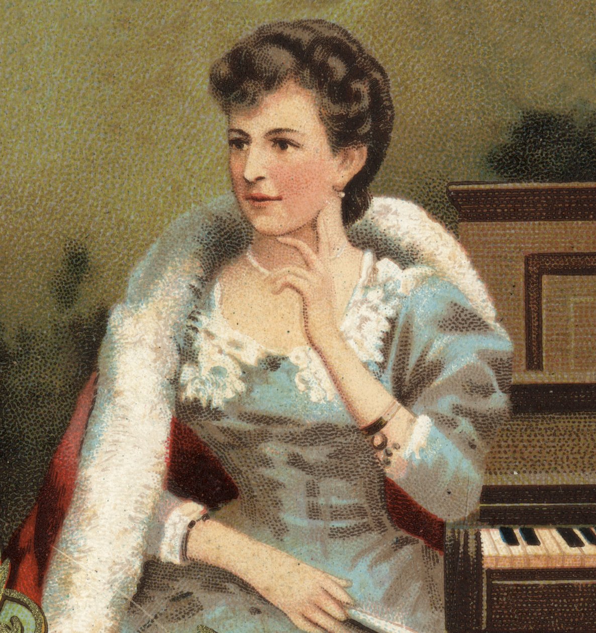 Muotokuva Annette Essipoffista [Anna Essipova], venäläinen pianisti [1851-1914]. tekijältä Unknown artist