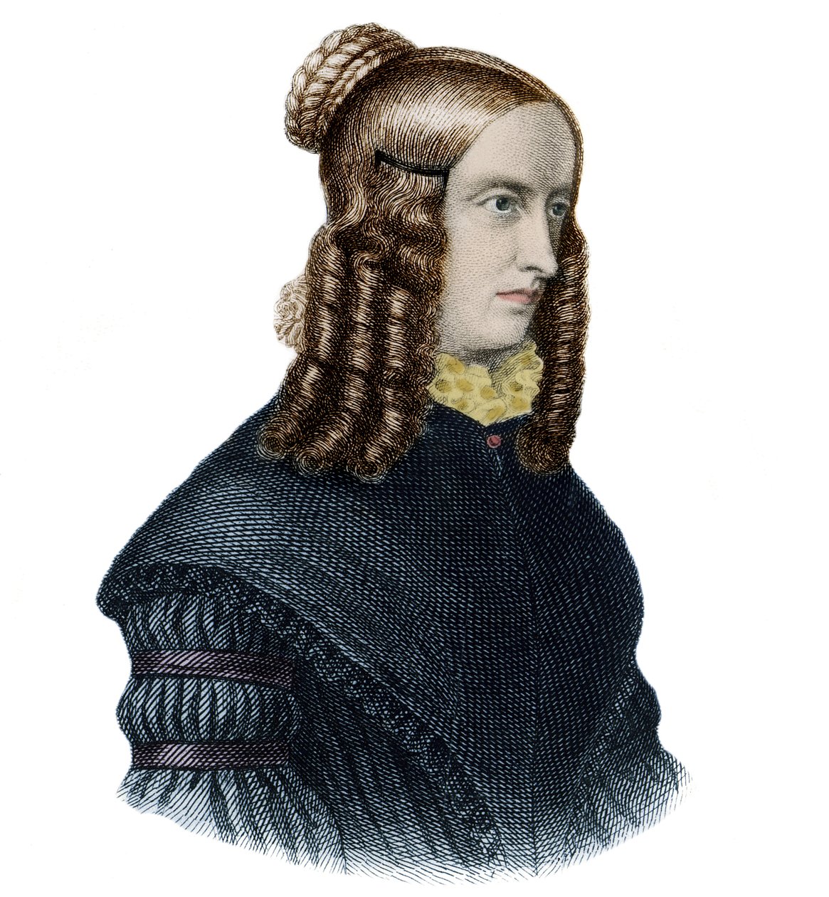 Annette von Droste-Hulshoffin (Droste Hulshoff) (1797-1848) muotokuva englantilainen kirjailija ja runoilija tekijältä Unknown artist
