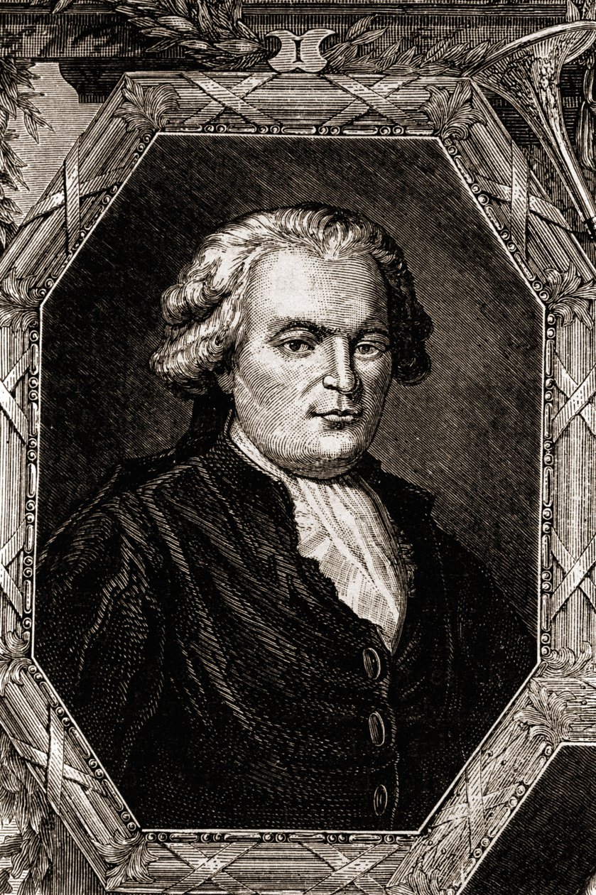 Anthelme Brillatin muotokuva - Savarin. Ranskalainen tuomari ja kirjailija (1755-1826), Physiologie du goût (1826) kirjoittaja, kokoelma pohdintoja pöydän nautinnoista. Jean Anthelme Brillat Savarin (Brillat-Savarin) (1755-1826) Ranskalainen gastroinstituu tekijältä Unknown artist