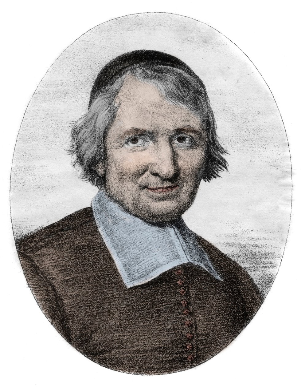 Antoine Arnauldin muotokuva dit le Grand Arnauldista (1612-1694), ranskalainen pappi, teologi, filosofi ja matemaatikko, jansenistien jäsen (Antoine Arnauldin muotokuva ranskalainen roomalaiskatolinen teologi, filosofi ja matemaatikko, yksi johtajista tekijältä Unknown artist