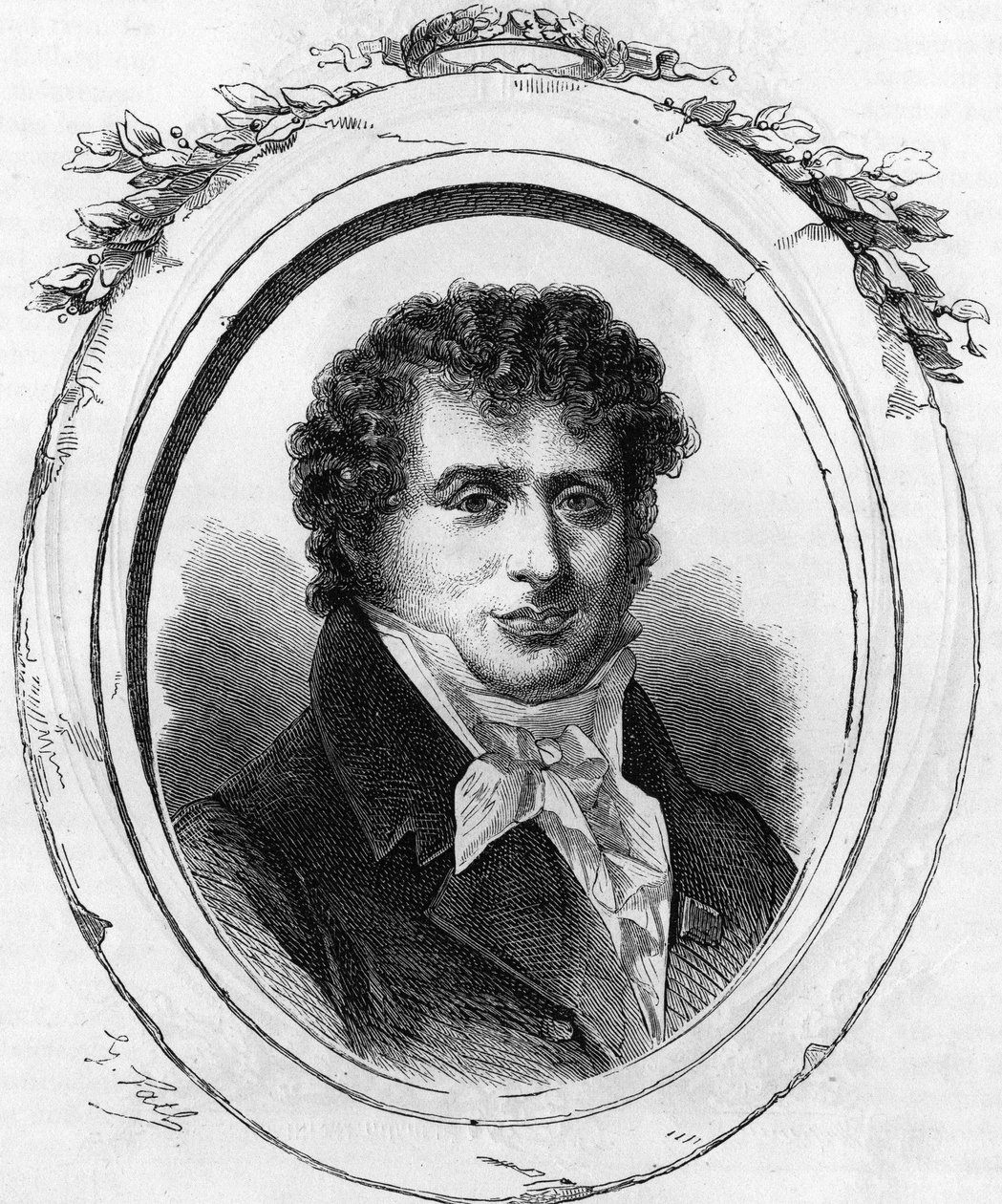 Antoine Desaugiersin (1772-1827), ranskalaisen lauluntekijän muotokuva. tekijältä Unknown artist