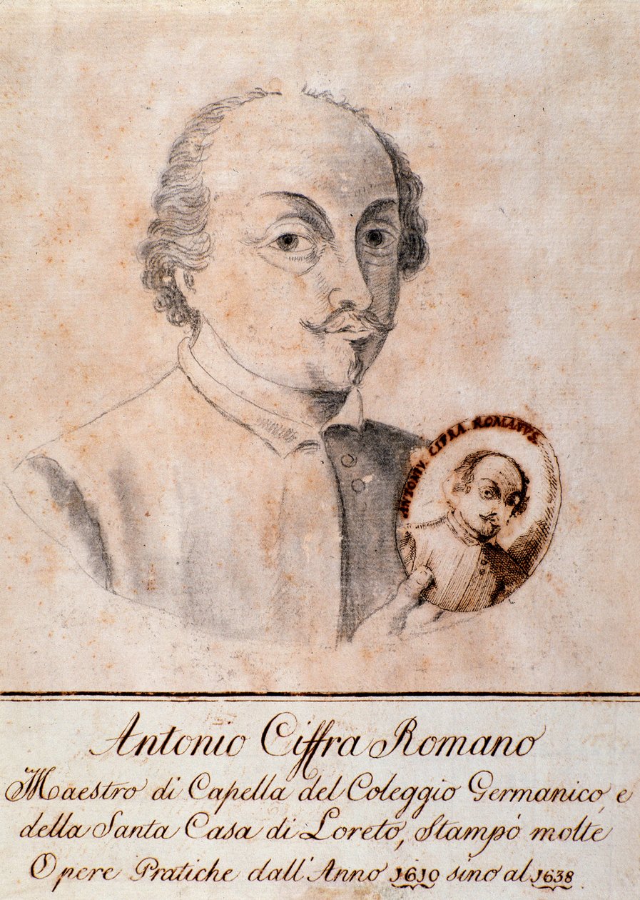 Antonio Cifran muotokuva (piirustus) tekijältä Unknown artist